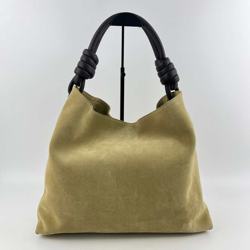 Loewe Anagram Flamenco Hobo Tote Beige Suede Vintage — view 4