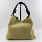 Loewe Anagram Flamenco Hobo Tote Beige Suede Vintage — view 4
