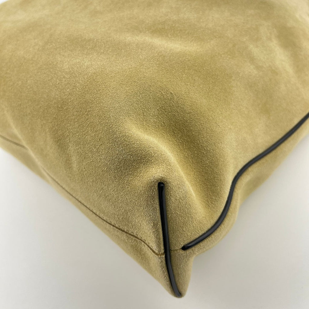 Loewe Anagram Flamenco Hobo Tote Beige Suede Vintage — view 9