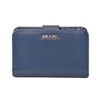 Prada Fold Over Wallet 1 Ml225 Vitello MOVE Blue