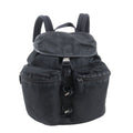 Prada Tessuto Nylon Leather Backpack Shoulder Bag Black