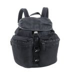 Prada Tessuto Nylon Leather Backpack Shoulder Bag Black