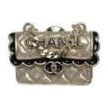 Chanel Quilted Bag Motif Pin Brooch C24 B Gold GP