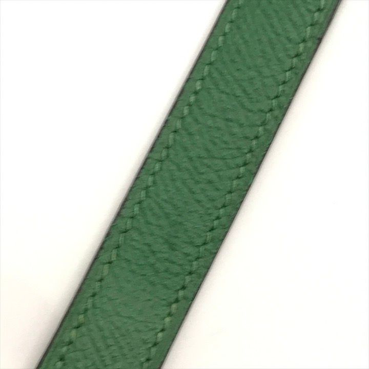 Hermes Kelly Bolide Gold Leather Shoulder Strap Bag Green — view 9
