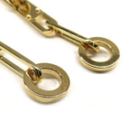 Hermes Earrings Kelly Chaine AU 750 18K Yellow Gold Pair — view 4