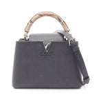 Louis Vuitton Handbag Capucines BB Noir Black 2-Way Leather Exotic Cles