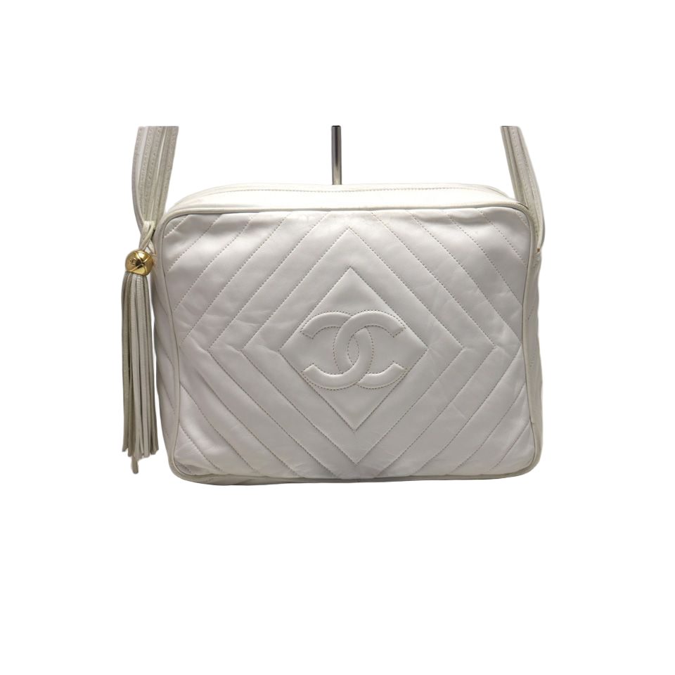 Chanel Diamond Stitch Fringe GD Leather Shoulder