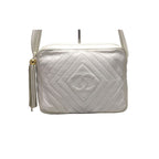 Chanel Diamond Stitch Fringe GD Leather Shoulder