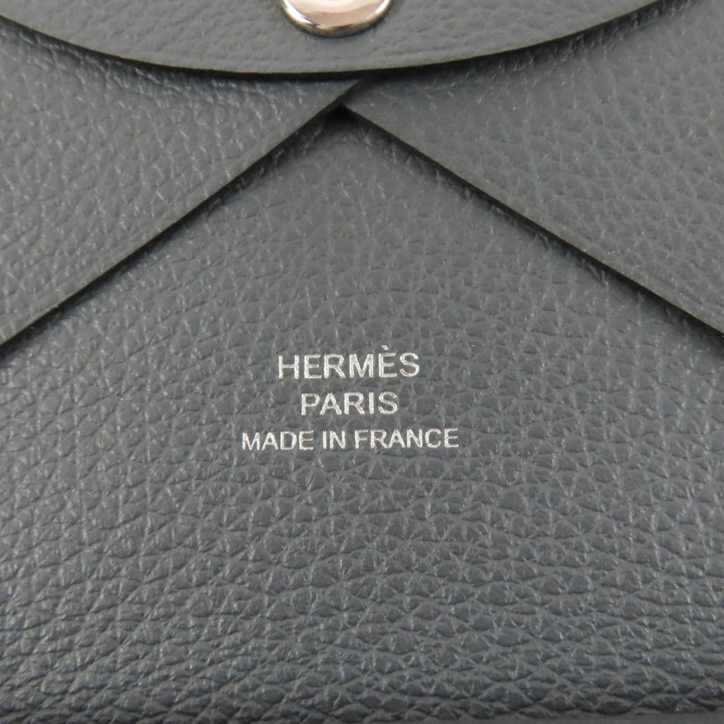 Hermes Calvi Duo Grimisty Color Silver Coin Case — view 9