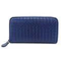 Bottega Veneta Long Wallet Leather Blue