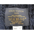 Louis Vuitton Echarpe LV Circle Cashmere Scarf Shawl Navy — view 5