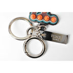 Fendi Key Holder Sling Bag Charm Logo Motif Rubber Leather Multicolor — view 4