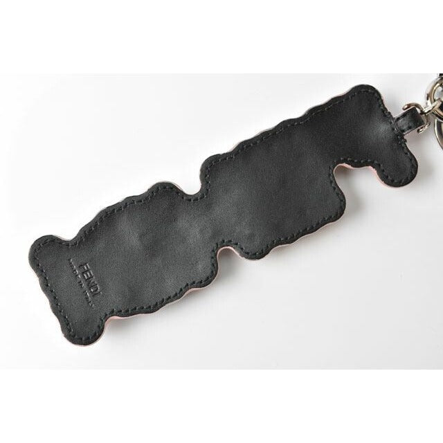 Fendi Key Holder Sling Bag Charm Logo Motif Rubber Leather Multicolor — view 5