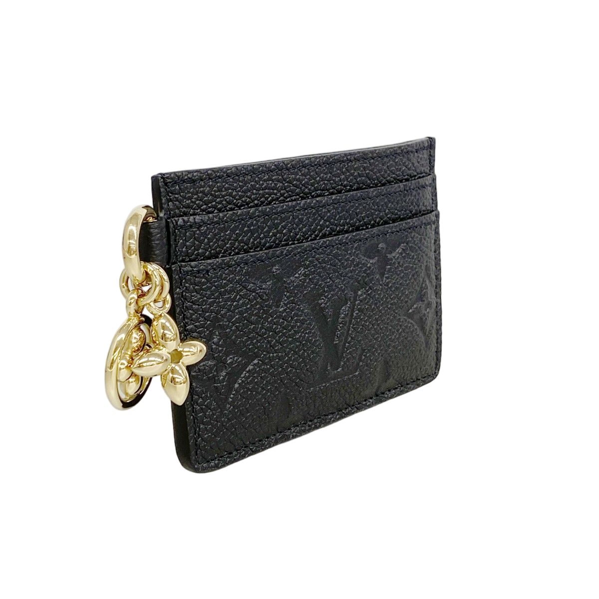 Louis Vuitton Card Case Monogram Empreinte Holder LV Charm Noir — view 2