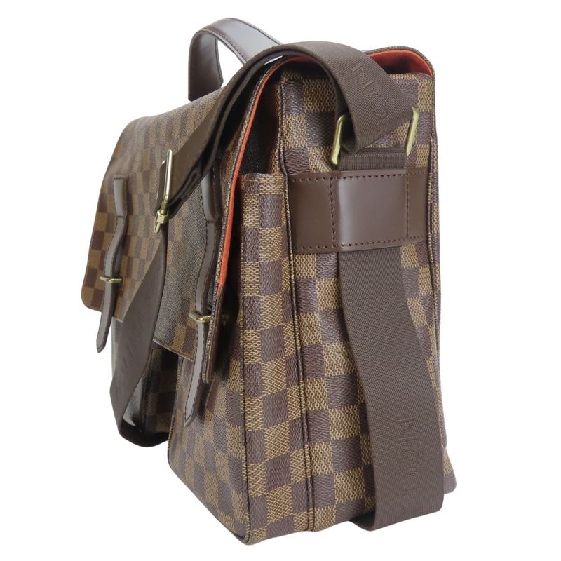 Louis Vuitton Shoulder Bag Broadway Damier Ebene Brown Gold Hardware — view 2