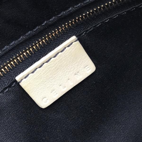 Celine Macadam Suede Hand Bag Blue — view 8