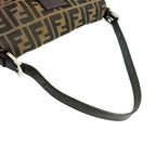 Fendi Mamma Bucket Zucca FF Pattern Canvas Leather Shoulder Bag Brown — view 4