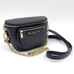 Louis Vuitton Mini Bum Bag 2-Way Chain Empreinte Noir Black