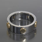 Gucci Inox Ring No 18 750 Gold Steel E0863 — view 4