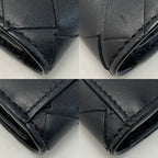 Bottega Veneta Calf Black Card Case Business Holder — view 6