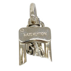 Louis Vuitton Key Holder Charm Porte Cles Initial LV Silver Black — view 2