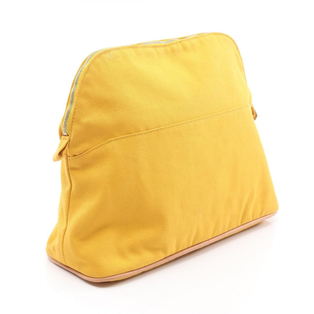 Hermes Pouch Bolide 30 Yellow Canvas GM — view 2