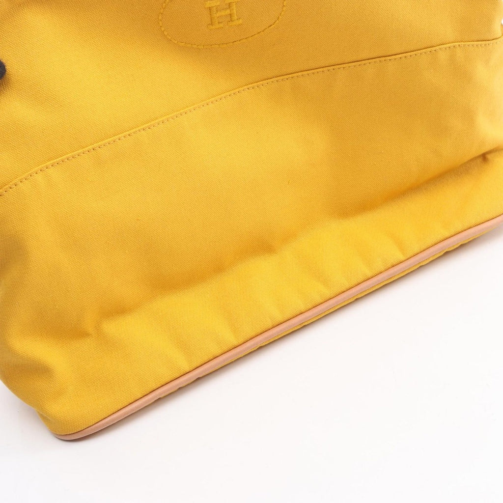 Hermes Pouch Bolide 30 Yellow Canvas GM — view 6