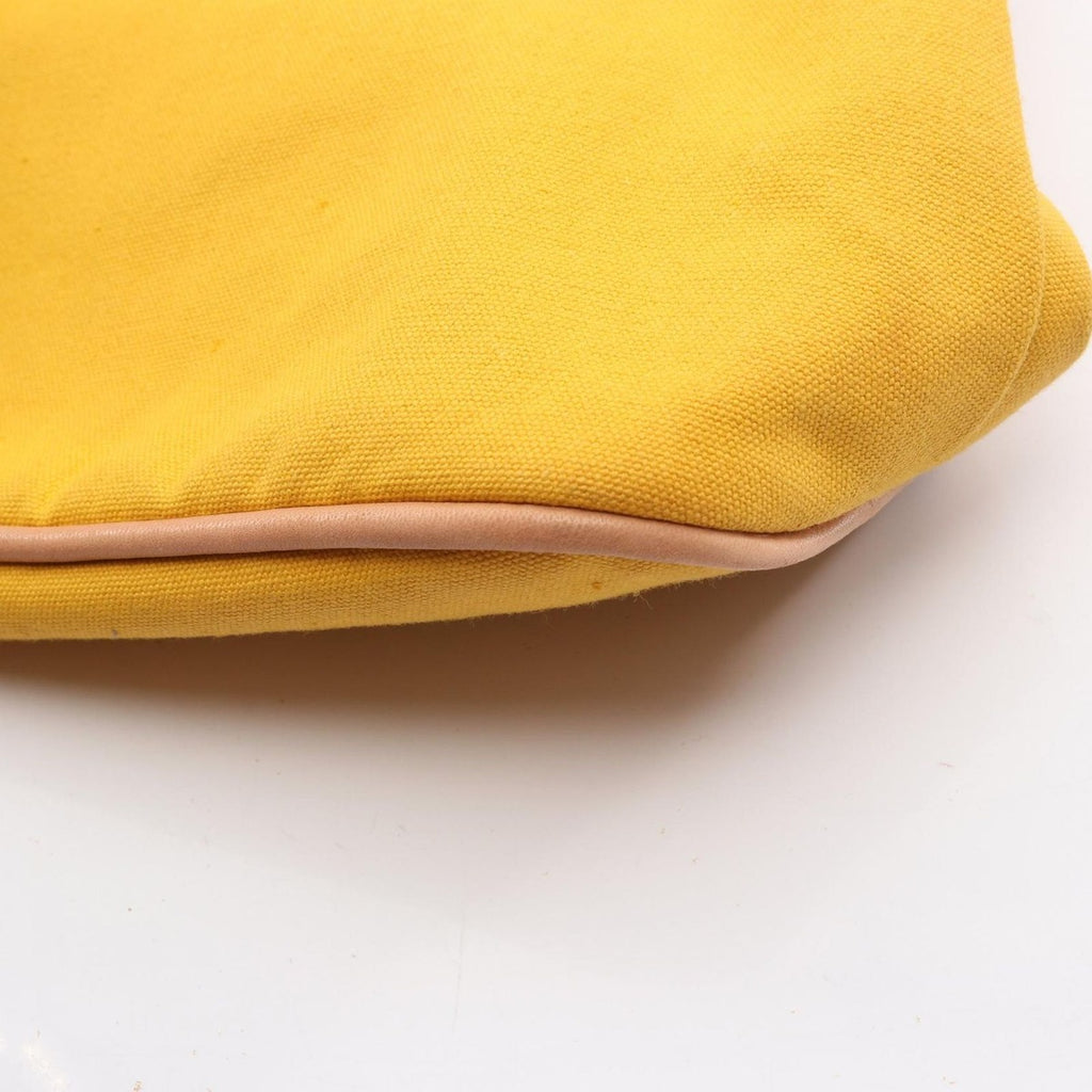 Hermes Pouch Bolide 30 Yellow Canvas GM — view 7
