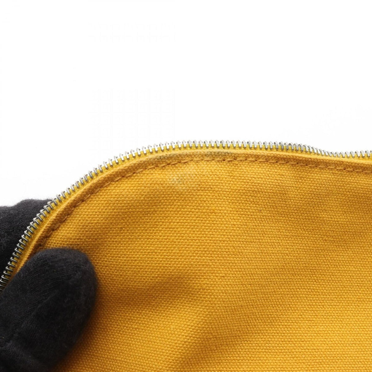 Hermes Pouch Bolide 30 Yellow Canvas GM — view 8