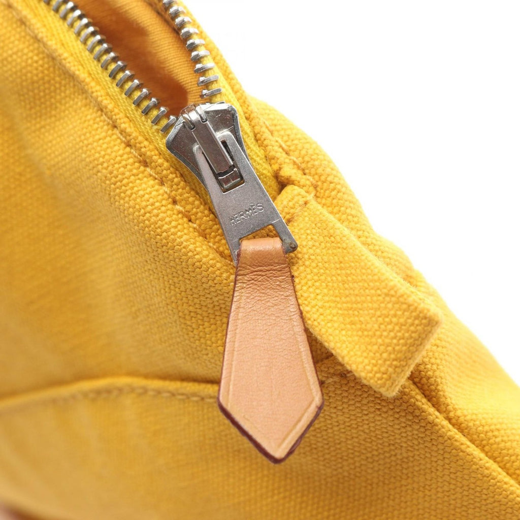 Hermes Pouch Bolide 30 Yellow Canvas GM — view 9