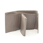 Celine Trifold Wallet Small Gray Beige Leather — view 3