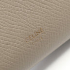 Celine Trifold Wallet Small Gray Beige Leather — view 4