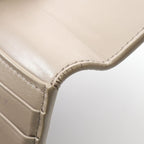 Celine Trifold Wallet Small Gray Beige Leather — view 7