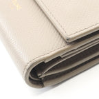 Celine Trifold Wallet Small Gray Beige Leather — view 8