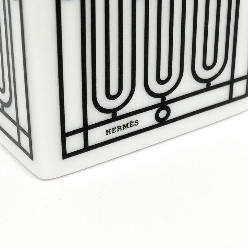 Hermes Sugar Box H DECO White Black Pottery Accessories — view 7