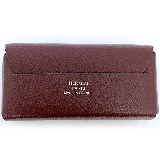 Hermes Lip Case Miroir Bordeaux Rouge Ash — view 5