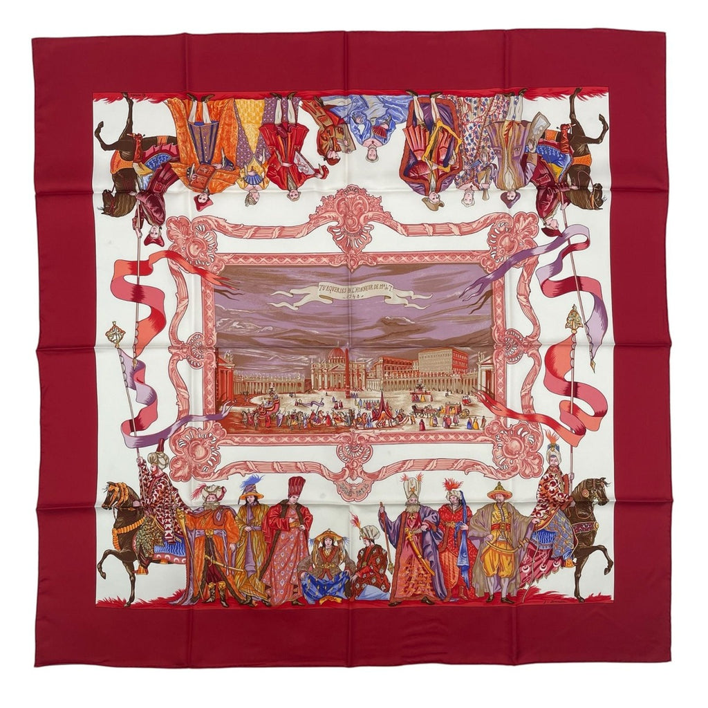 Hermes Carre 90 Silk Scarf Turqveries en L'honneur de Mht Turkish March — view 2