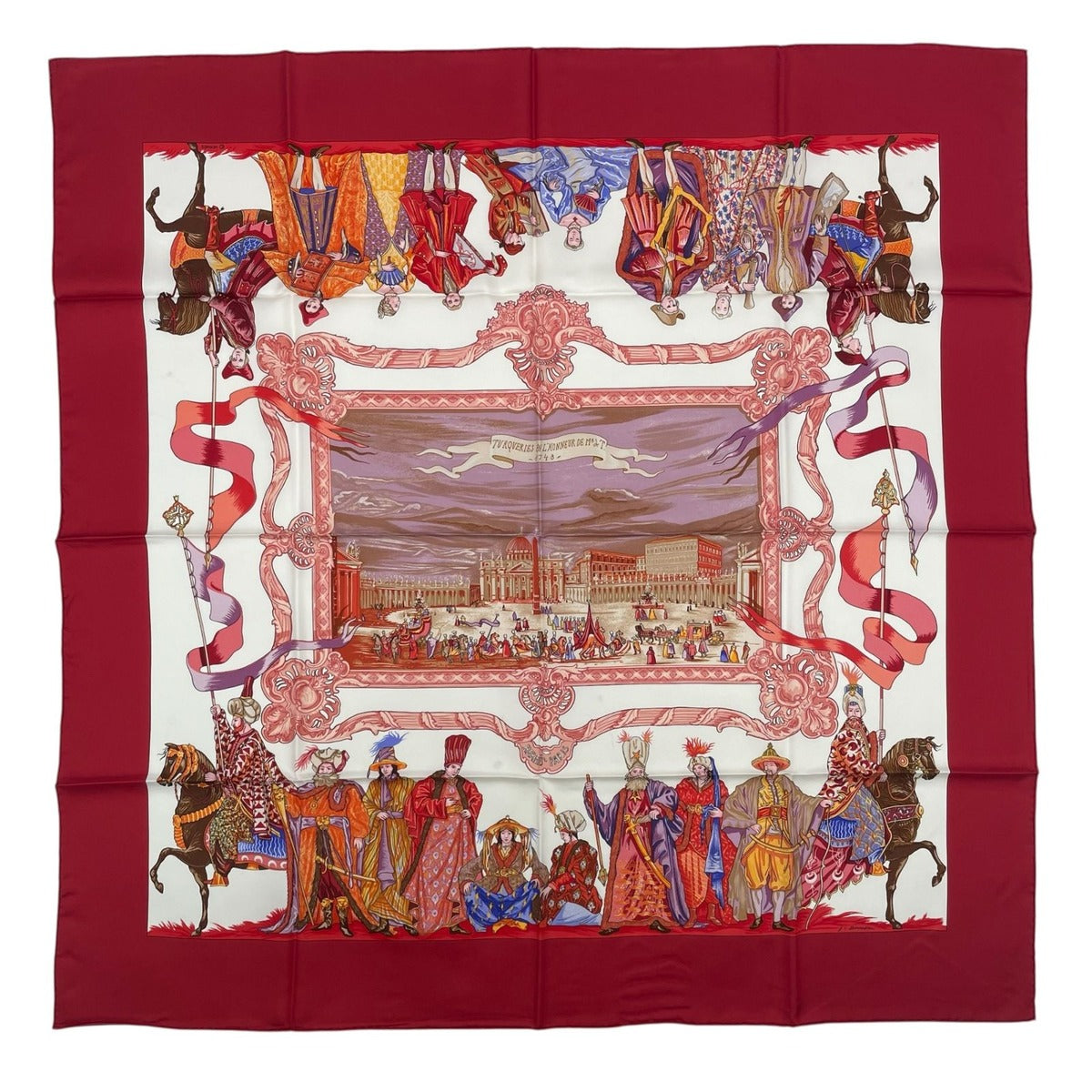 Hermes Carre 90 Silk Scarf Turqveries en L'honneur de Mht Turkish March — view 2