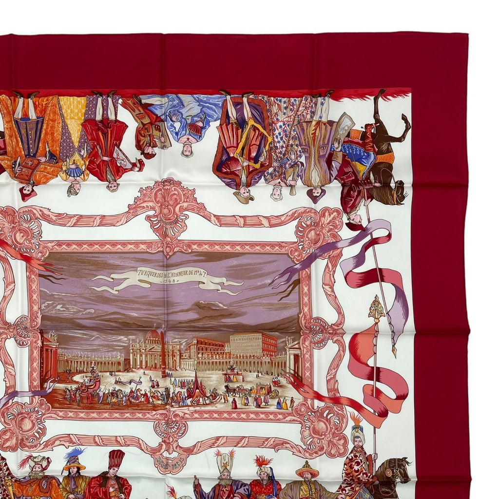 Hermes Carre 90 Silk Scarf Turqveries en L'honneur de Mht Turkish March — view 4