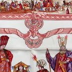 Hermes Carre 90 Silk Scarf Turqveries en L'honneur de Mht Turkish March — view 8