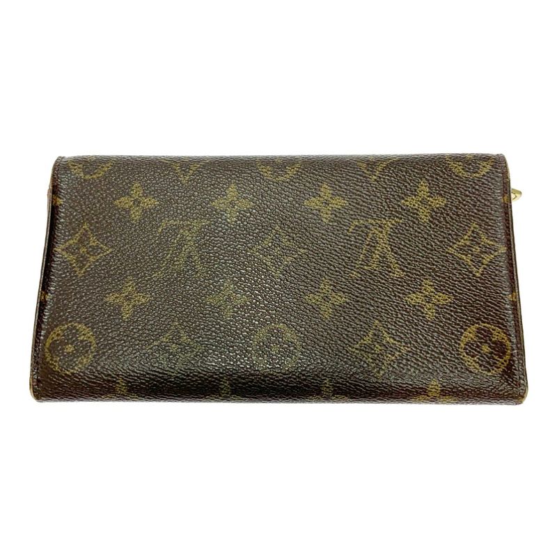 Louis Vuitton Monogram Pochette Porte Monet Cles Di Brown — view 4