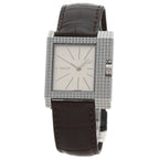 Gucci Square Face Watch SS Leather
