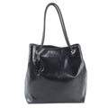 Gucci Leather Tote Shoulder Hand Black Charm