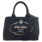 Prada Canapa Mini 2-Way Handbag Canvas