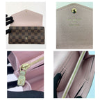 Louis Vuitton Damier Portefeuille Sarah Bifold Wallet Brown Delivery — view 5