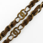 Chanel Chain Belt Vintage Finish Coco Mark Gold Plated And Suede — view 8