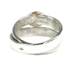 Hermes Vintage 925 750 Double True Ring Combination Silver Gold 50 Weight — view 3