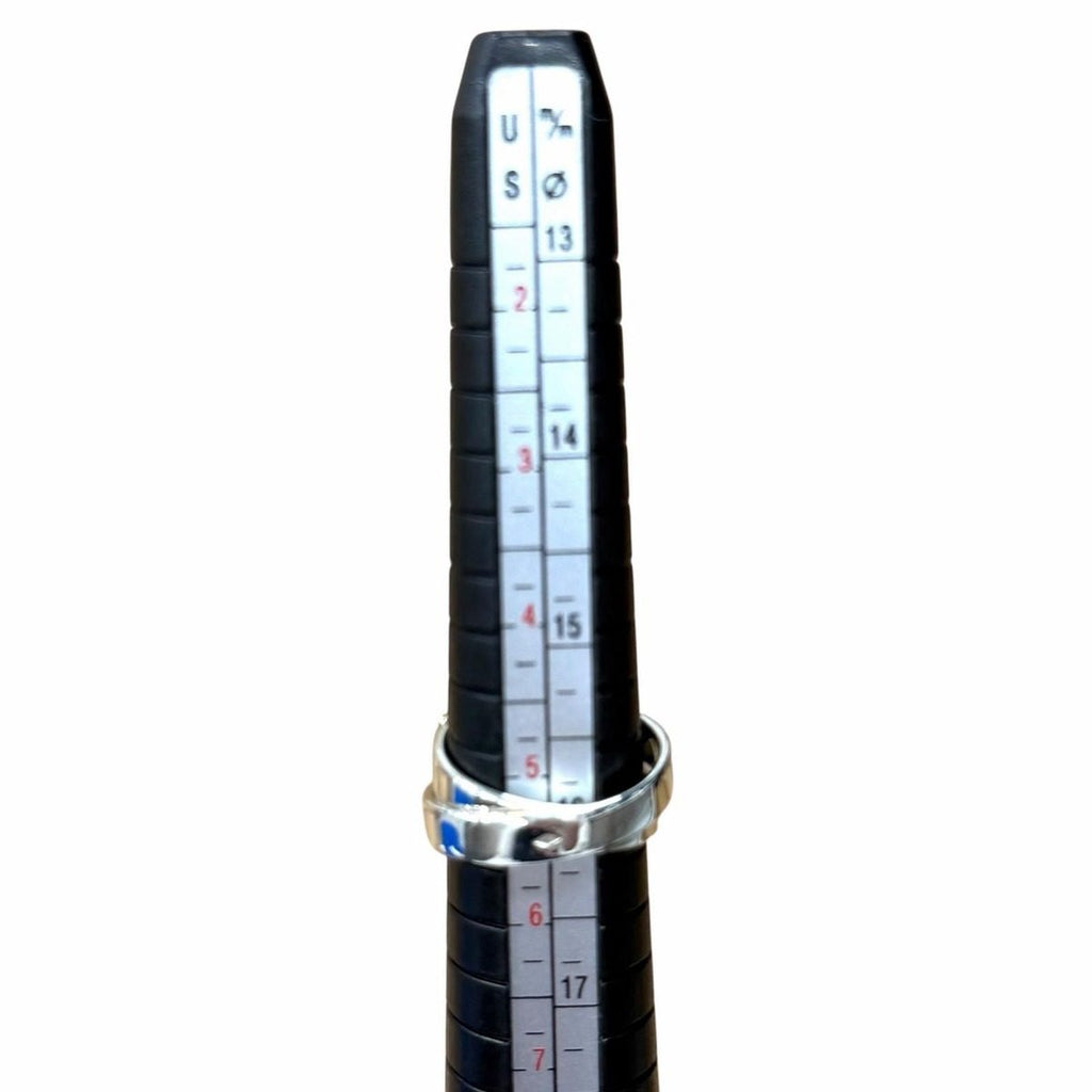 Hermes Vintage 925 750 Double True Ring Combination Silver Gold 50 Weight — view 8
