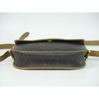 Dior Christian Honeycomb Pattern Shoulder Bag Pochette Black Brown — view 3
