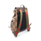 Gucci Backpack Jumbo GG Beige Brown Canvas Leather — view 2